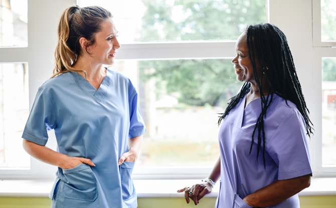 A Crossroads teammate working at a treatment center