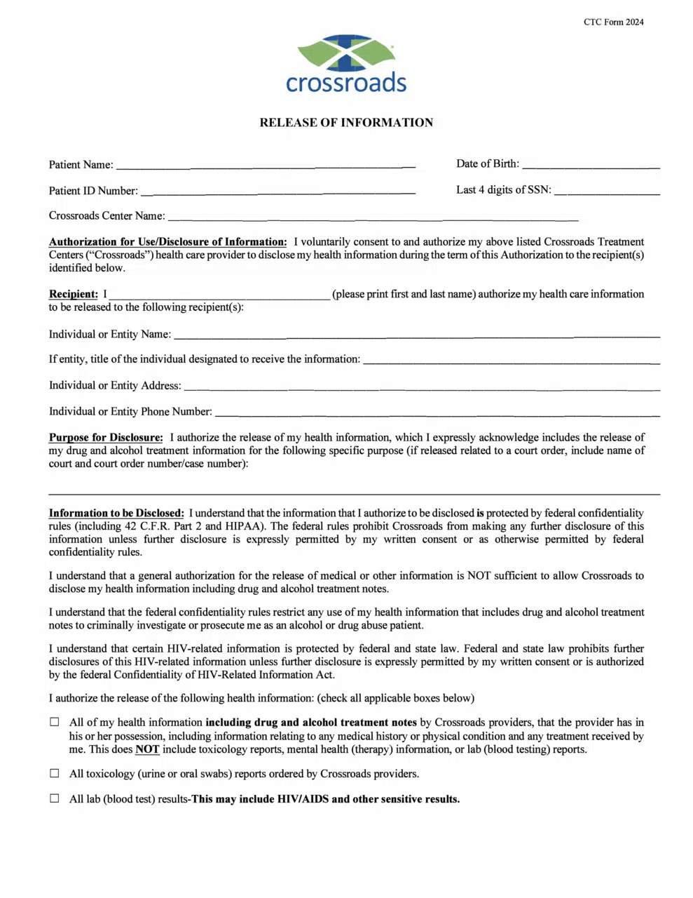 Release of Information